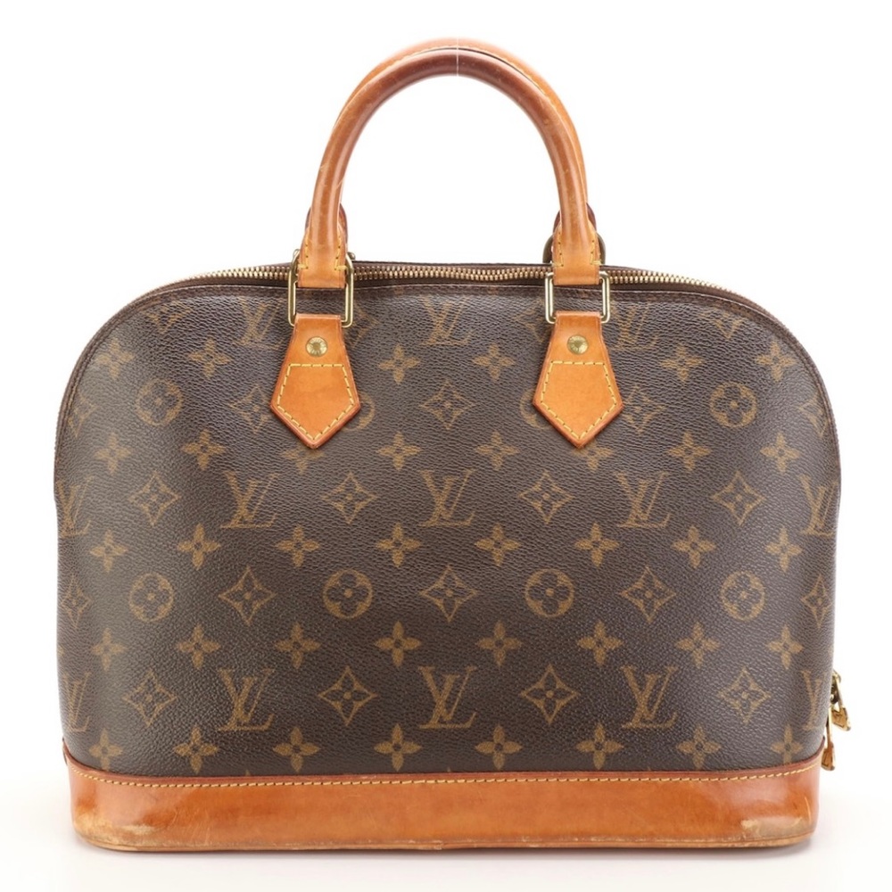 Louis Vuitton classic monogrammed Alma bag, lightly worn (Authenticated)